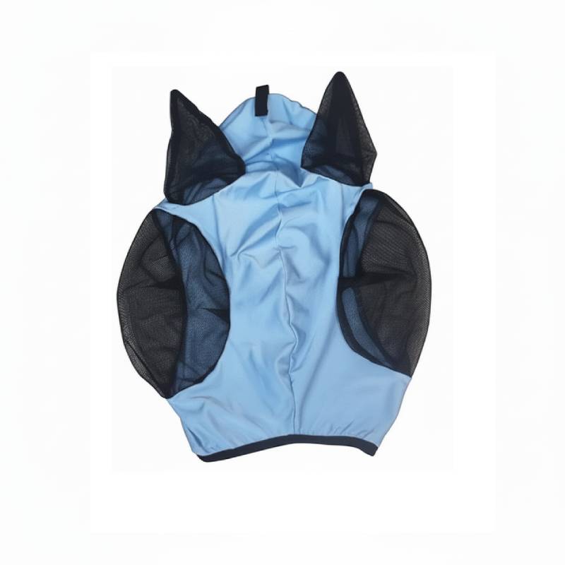 Stretch Lycra Horse Fly Mask with Mesh Eyes & Ears, Anti-Fly Horse Face Cover for Daily Turnout
