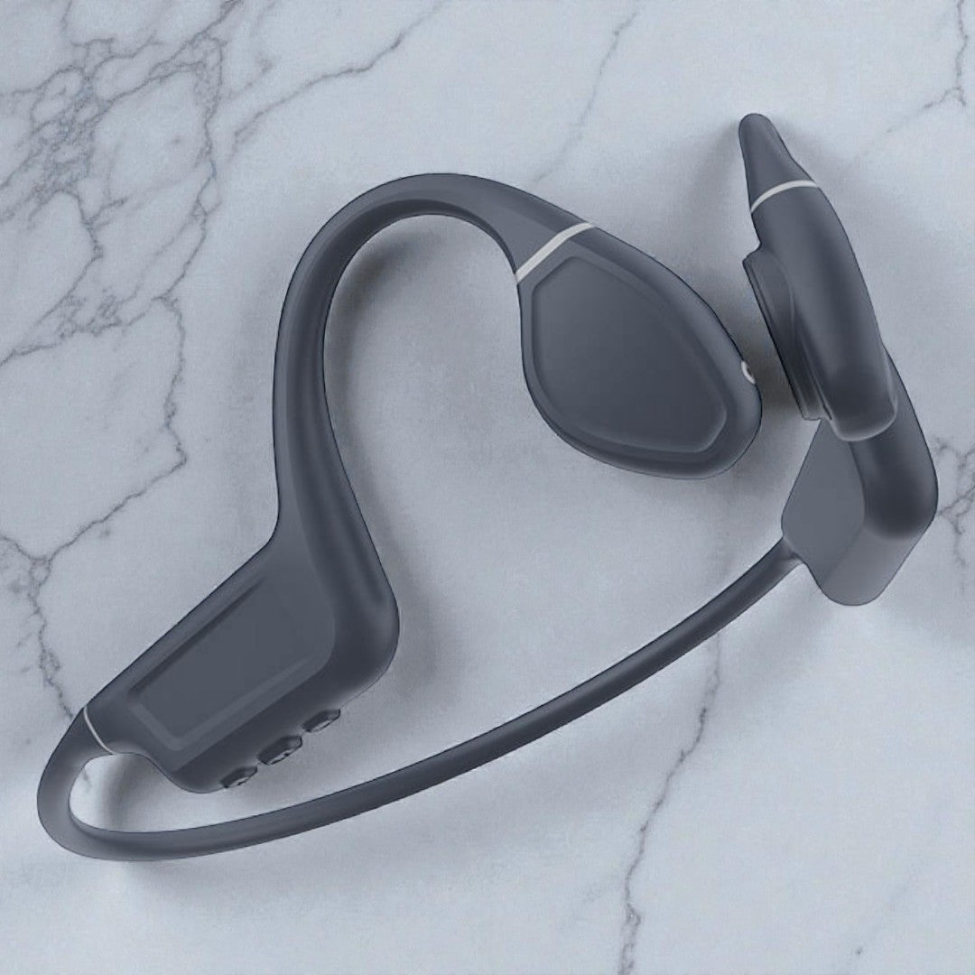 Bone Conduction Bluetooth Sports Headphones, Open-Ear With No Pain, 35-Degree Foldable Ear Hooks Adjustable to Suit Different Environments