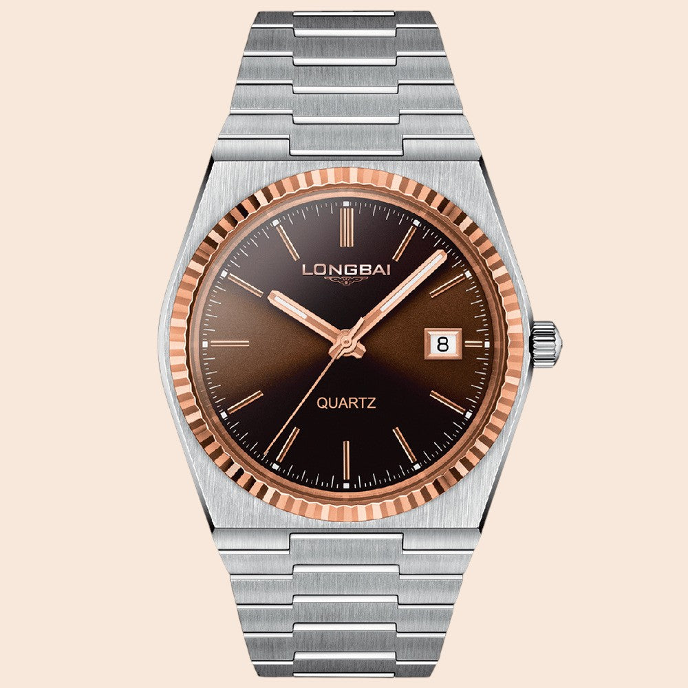 Men's Watch Trendy Waterproof Luminous Calendar Large Dial Quartz Watch Non-Mechanical Watch