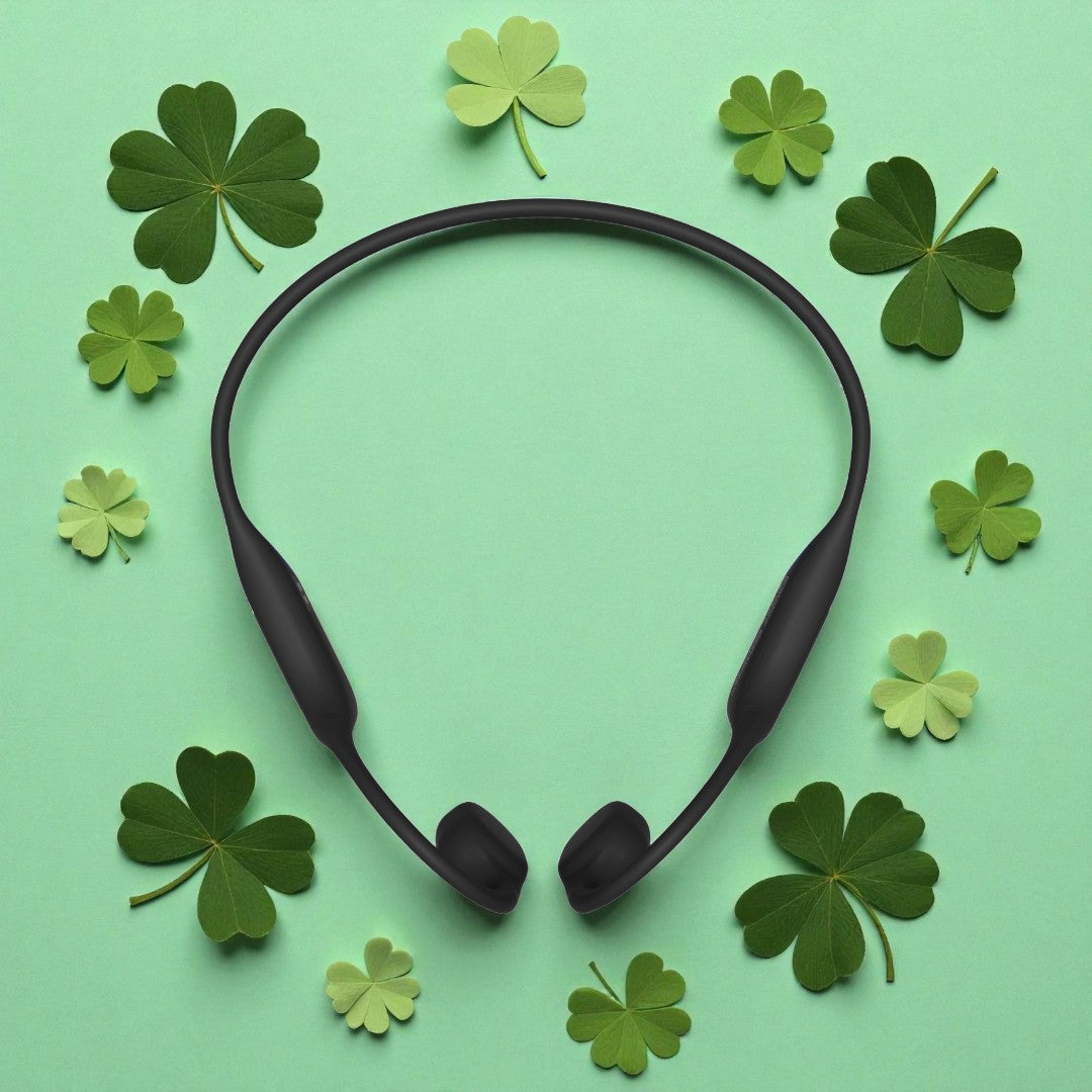 Bone conduction Bluetooth sports headphones suitable for running, fitness, cycling, surfing, swimming, long-wearing without fatigue，With night running rhythm tail lights, protect every journey in the dark