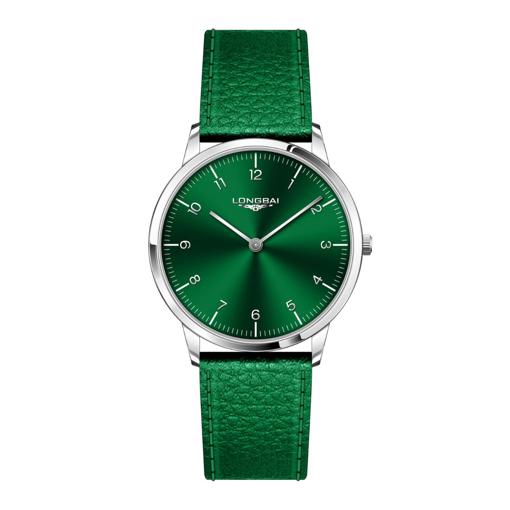 Men's Watch Simple Business Fashion Quartz Watch Ultra-thin Two-hand Watch Waterproof Leather Strap Wristwatch