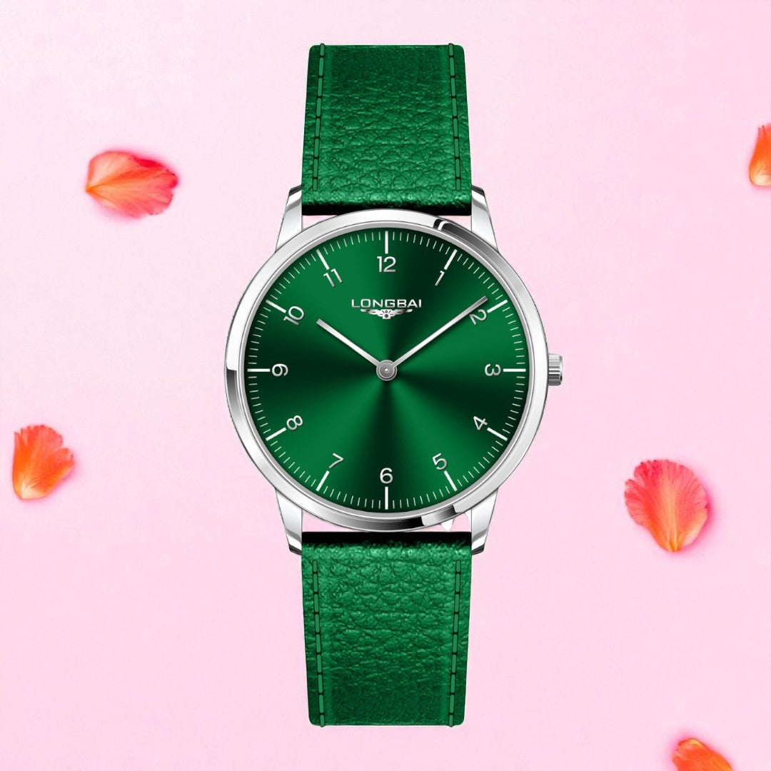 Men's Watch Simple Business Fashion Quartz Watch Ultra-thin Two-hand Watch Waterproof Leather Strap Wristwatch