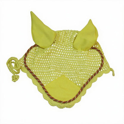 Cotton Knit Horse Ear Fly Veil, Skin-Friendly & Breathable