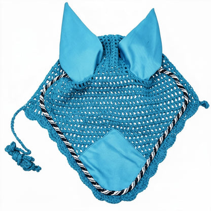 Cotton Knit Horse Ear Fly Veil, Skin-Friendly & Breathable