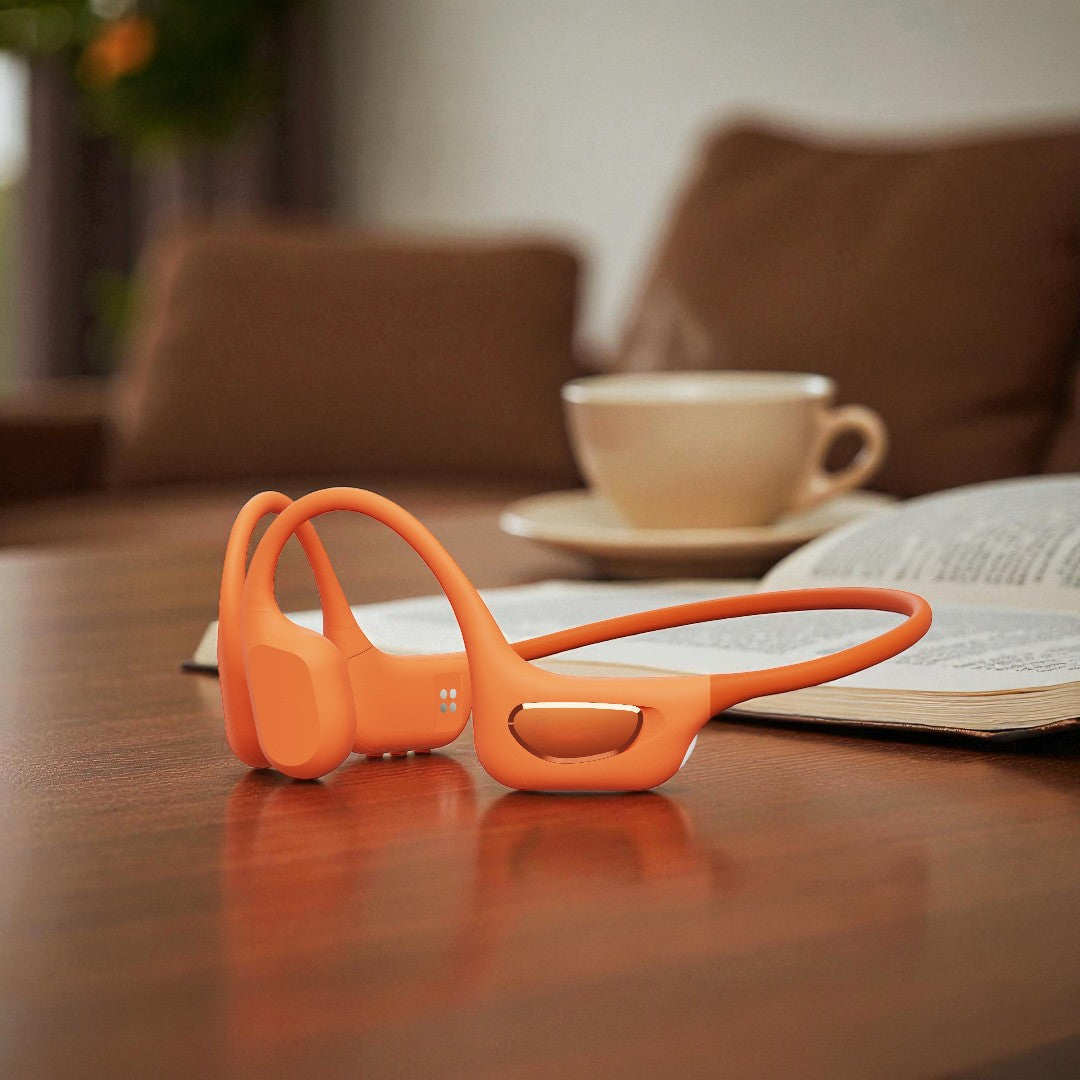 Bone conduction Bluetooth sports headphones suitable for running, fitness, cycling, surfing, swimming, long-wearing without fatigue，With night running rhythm tail lights, protect every journey in the dark