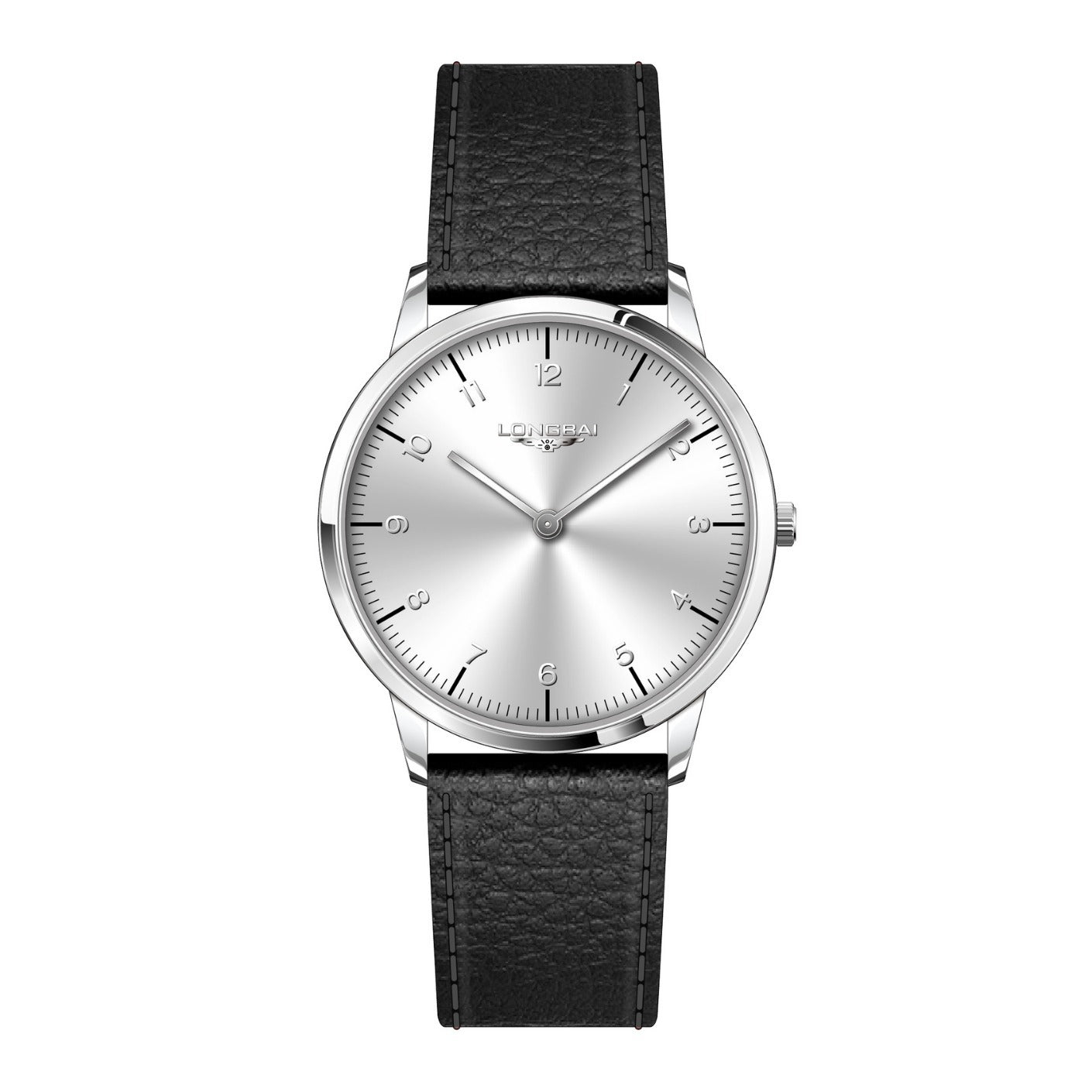 Men's Watch Simple Business Fashion Quartz Watch Ultra-thin Two-hand Watch Waterproof Leather Strap Wristwatch