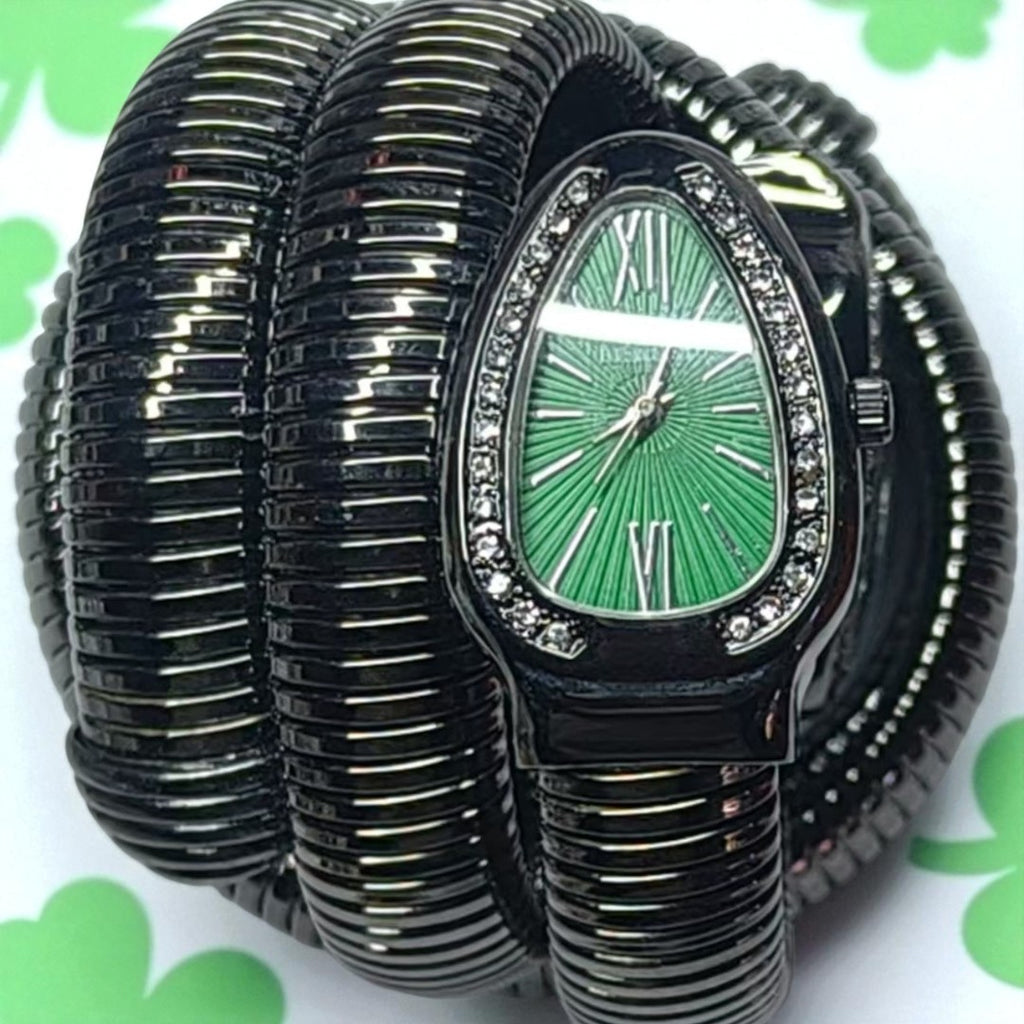 Snake-shaped Watch Women's Fashion Bracelet Watch Creative Hip-Hop Quartz Watch Personalized Bracelet Watch