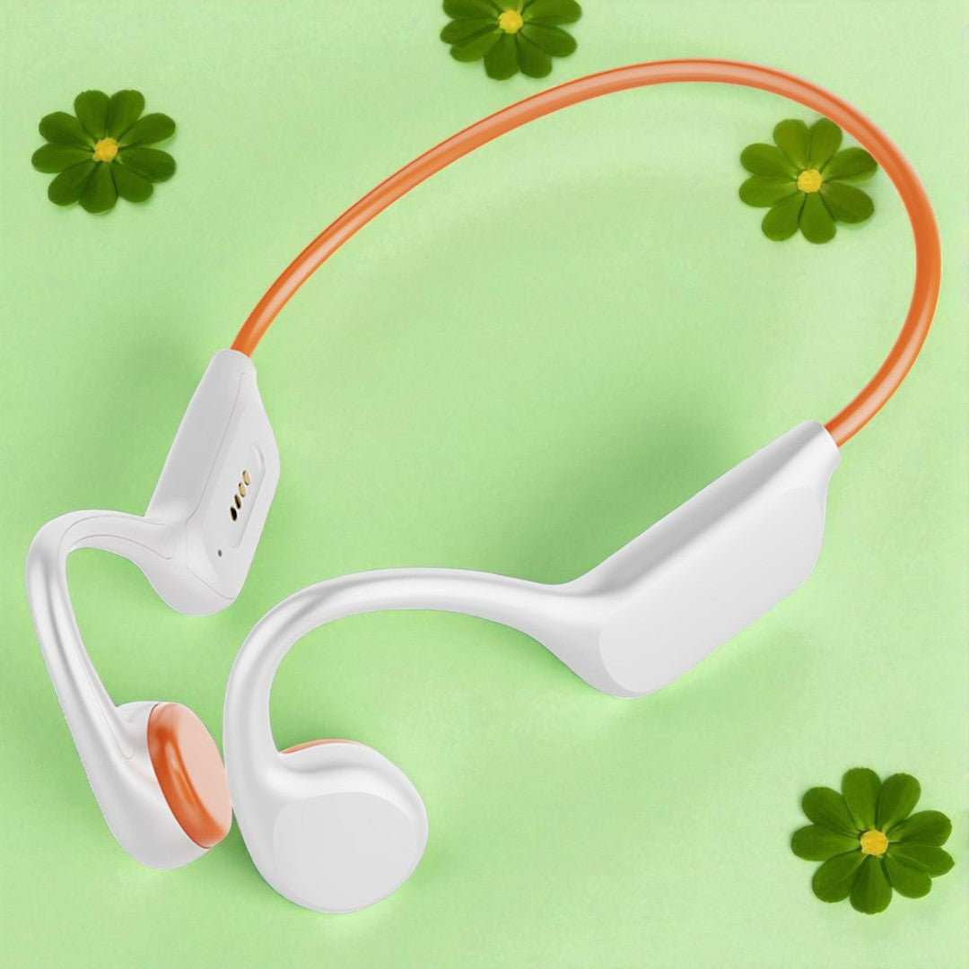 Bone Conduction Bluetooth Truly Waterproof IPX8Headphone Strap32g Long battery life earphones for listening to music without a phone, suitable for sports like running and swimming