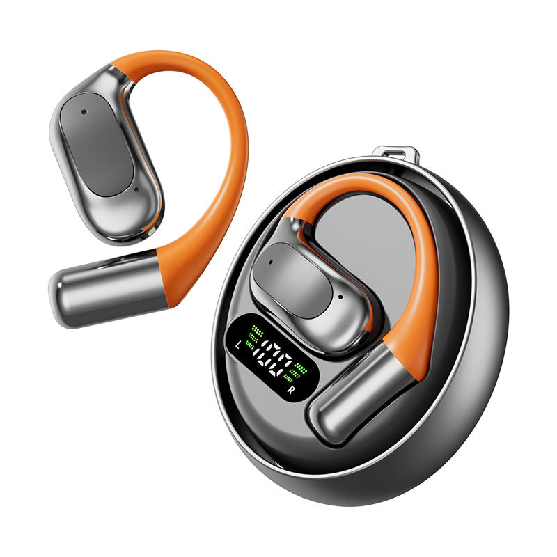 Non-in-ear Hanging Ear Wireless Bluetooth Earphones Long Wearing No Pain Running Fitness Stable No Falling Off HD Voice Call Panoramic Surround Sound Effect Color Contrast Fashion