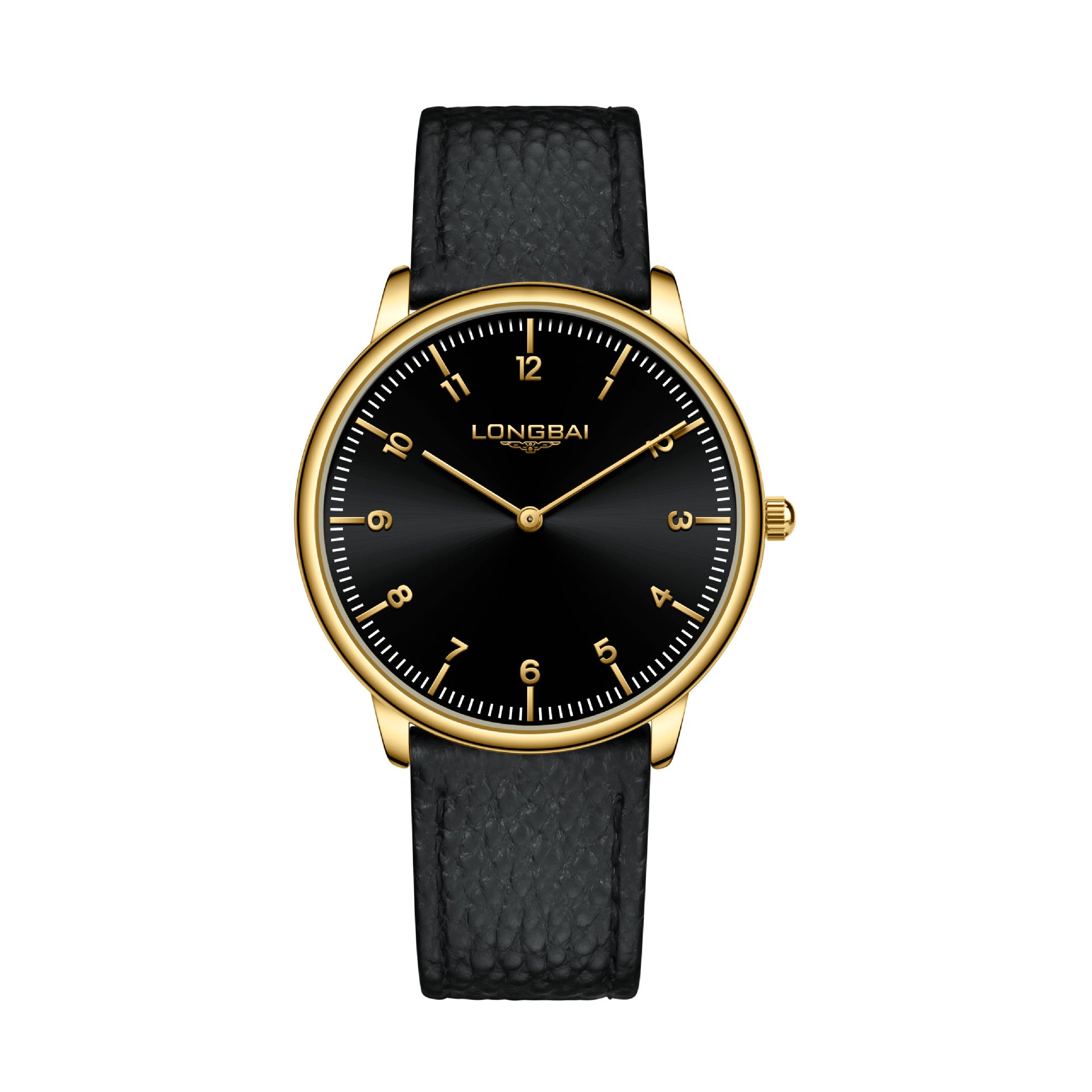 Men's Watch Simple Business Fashion Quartz Watch Ultra-thin Two-hand Watch Waterproof Leather Strap Wristwatch