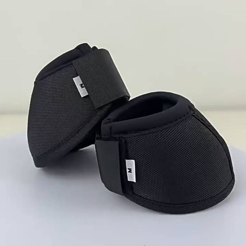 Anti-Rotation Oxford Cloth Horse Bell Boots, Non-Slip Wear Resistant Horse Hoof Protector for Jump Training
