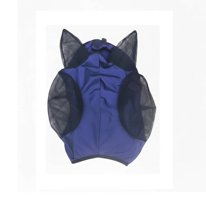 Stretch Lycra Horse Fly Mask with Mesh Eyes & Ears,  Anti-Fly Horse Face Cover for Daily Turnout