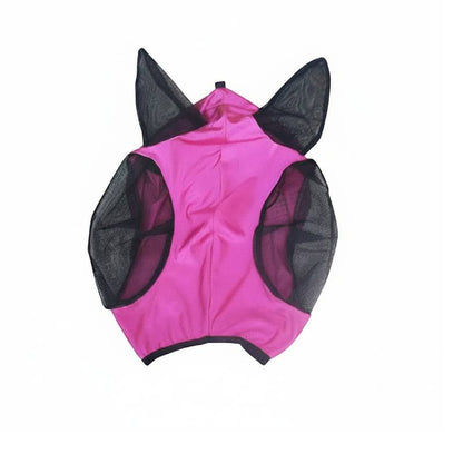Stretch Lycra Horse Fly Mask with Mesh Eyes & Ears,  Anti-Fly Horse Face Cover for Daily Turnout