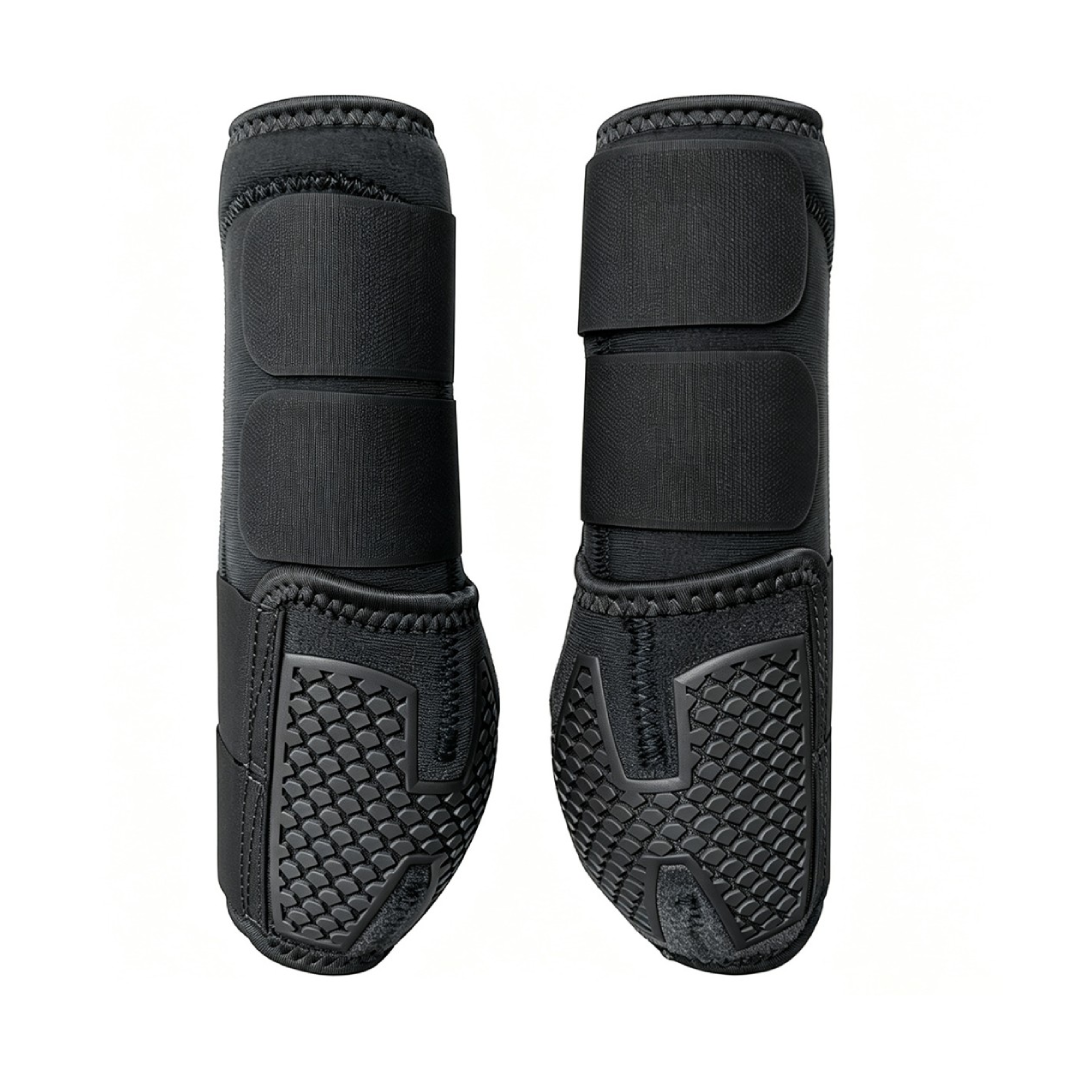 Purple KPU Horse Splint Boots, Stretch OK Fabric Lining Shock-Absorbing Horse Leg Protector for Jumping & Endurance Riding