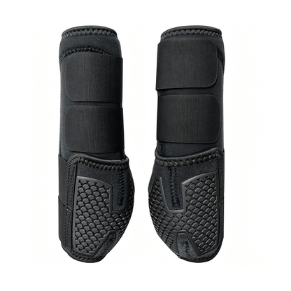 Purple KPU Horse Splint Boots, Stretch OK Fabric Lining Shock-Absorbing Horse Leg Protector for Jumping & Endurance Riding