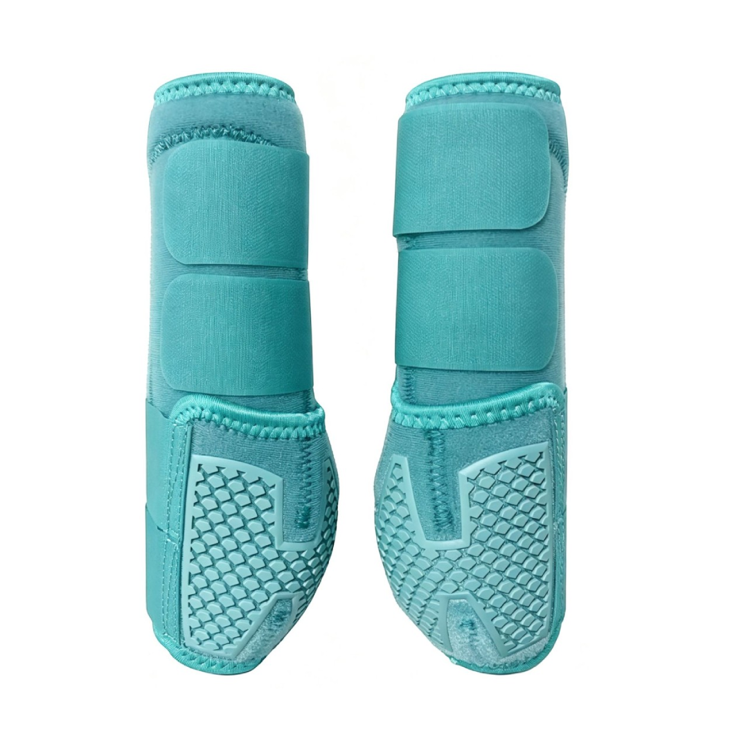 Purple KPU Horse Splint Boots, Stretch OK Fabric Lining Shock-Absorbing Horse Leg Protector for Jumping & Endurance Riding