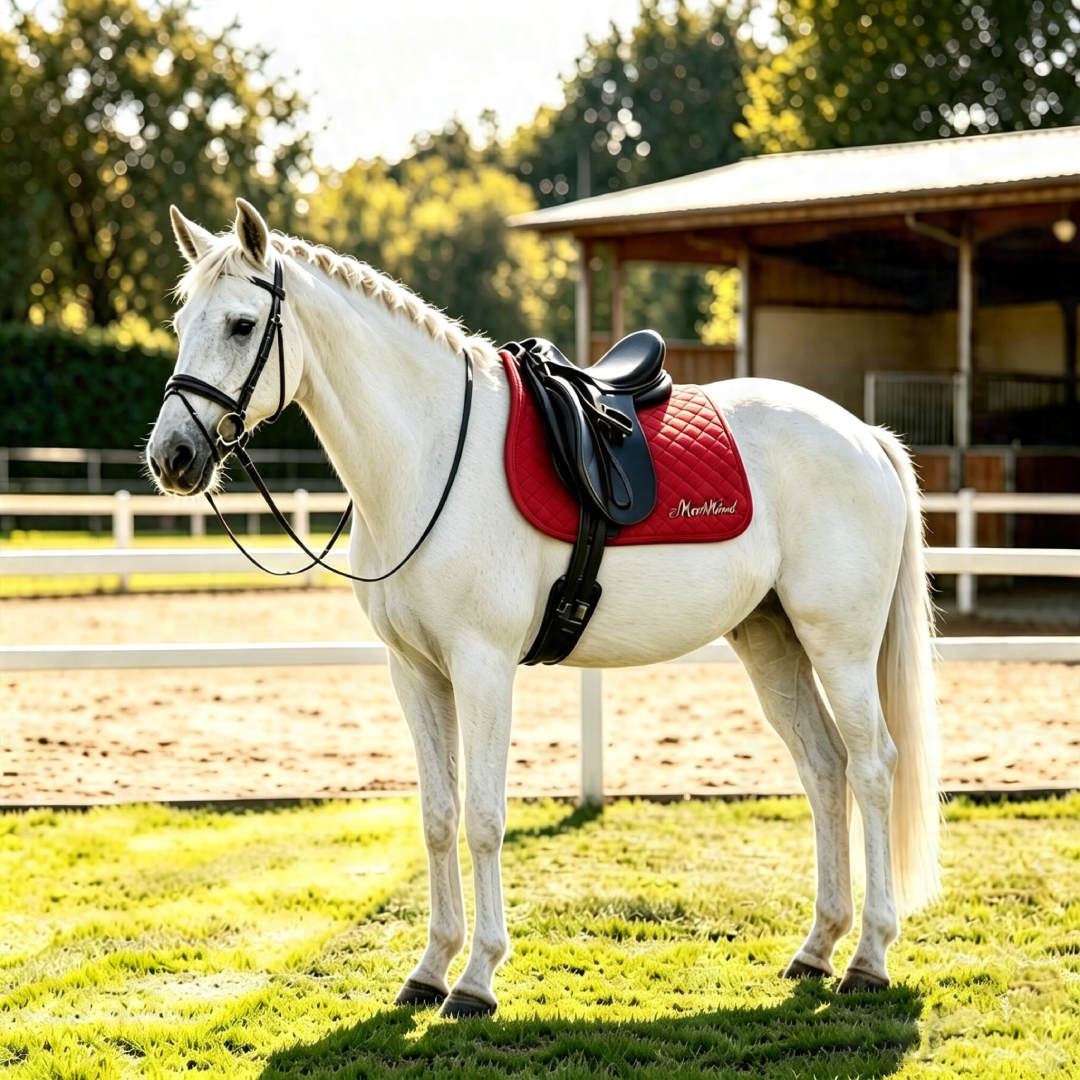 Classic Pure Cotton Sweat-absorbing Shock-absorbing Show Jumping Saddle Pad