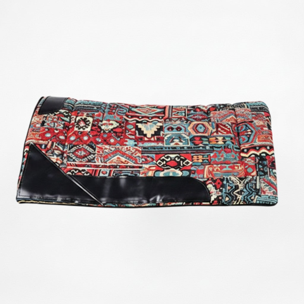 Western Saddle Sweat Pad, Thick Shock‑Absorbing Non‑Slip Anti‑Chafe Horse Back Saddle Liner