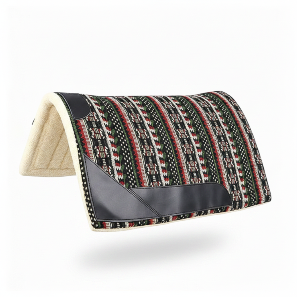 Western Saddle Sweat Pad, Thick Shock‑Absorbing Non‑Slip Anti‑Chafe Horse Back Saddle Liner