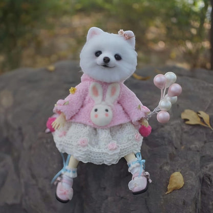 Custom Wool Felt Miniature Pet Doll