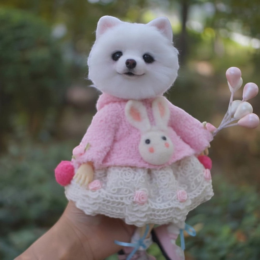 Custom Wool Felt Miniature Pet Doll