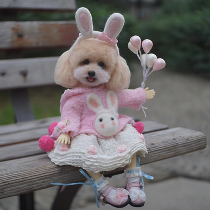 Custom Wool Felt Miniature Pet Doll