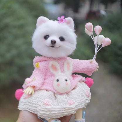 Custom Wool Felt Miniature Pet Doll