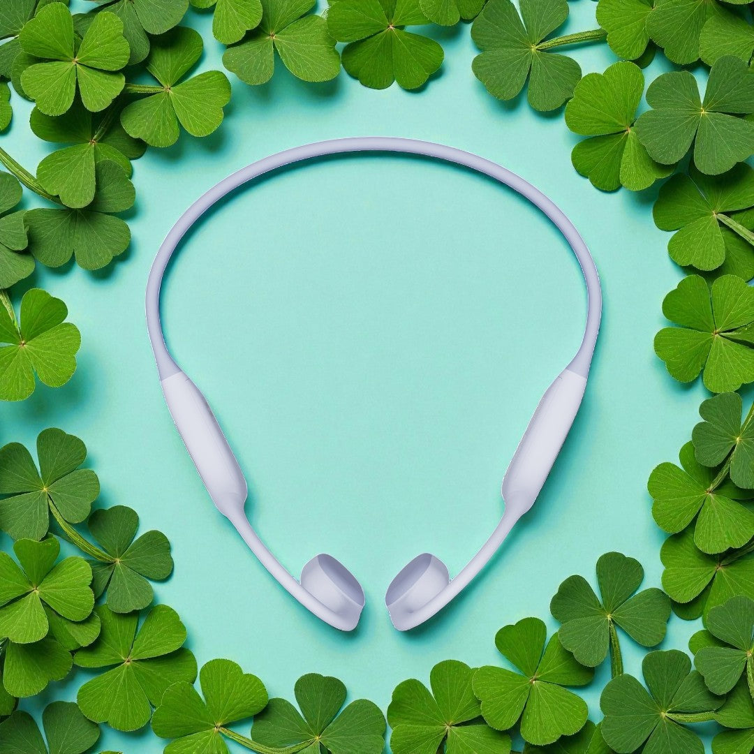 Bone conduction Bluetooth sports headphones suitable for running, fitness, cycling, surfing, swimming, long-wearing without fatigue，With night running rhythm tail lights, protect every journey in the dark