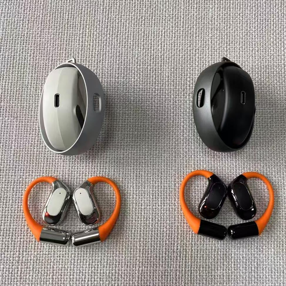 Non-in-ear Hanging Ear Wireless Bluetooth Earphones Long Wearing No Pain Running Fitness Stable No Falling Off HD Voice Call Panoramic Surround Sound Effect Color Contrast Fashion