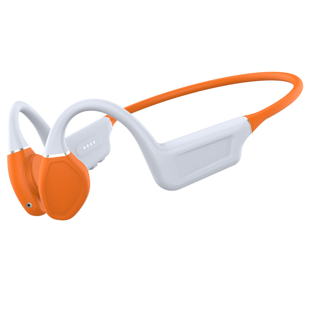 Bone Conduction Bluetooth Sports Headphones, Open-Ear With No Pain, 35-Degree Foldable Ear Hooks Adjustable to Suit Different Environments