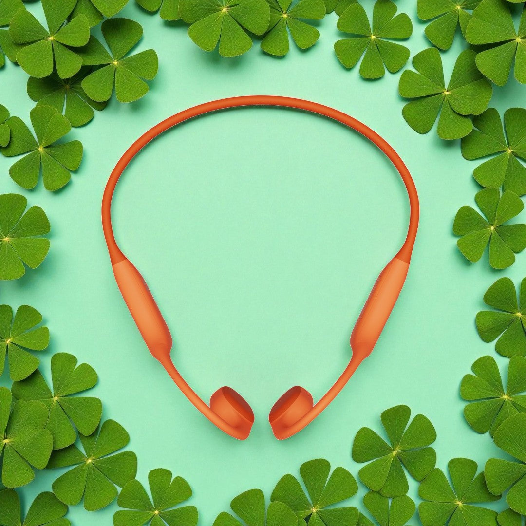 Bone conduction Bluetooth sports headphones suitable for running, fitness, cycling, surfing, swimming, long-wearing without fatigue，With night running rhythm tail lights, protect every journey in the dark